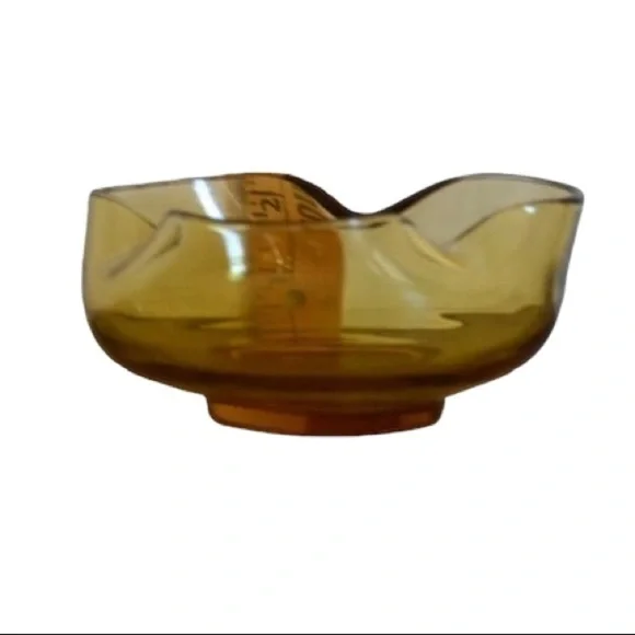 Vtg Anchor Hocking Amber Chip & Dip Set - Picture 5 of 5